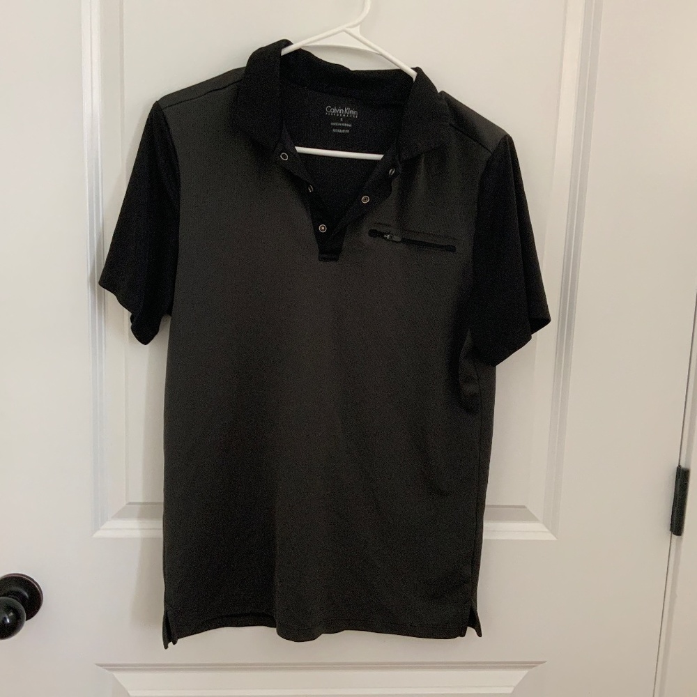 Calvin Klein performance collared polo